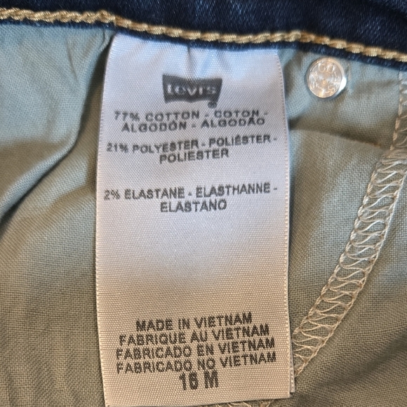 Levi's 512 Perfectly Slimming Bootcut Jeans - Deep Blue - Picture 12 of 12